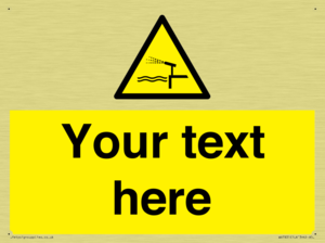 Custom warning water cannon